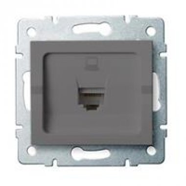 Datová zásuvka RJ45Cat 6 Jack - grafit - LOGI KA 25286