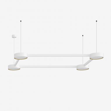 Závěsné svítidlo LUCIS INFINITY II 74,8W LED 4000K akrylátové sklo bílá DALI 24.K2.60L