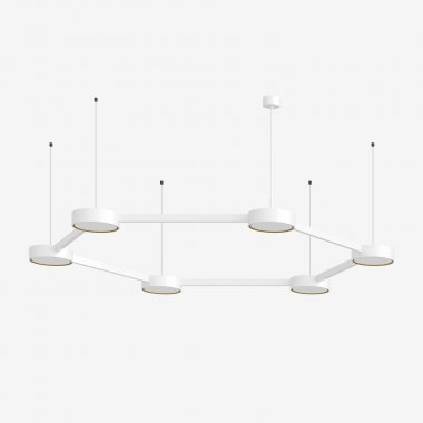 Závěsné svítidlo LUCIS INFINITY II 112,2W LED 4000K akrylátové sklo bílá DALI 25.K2.60L