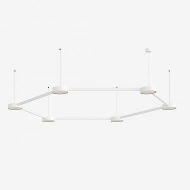 Závěsné svítidlo LUCIS INFINITY II 112,2W LED 4000K akrylátové sklo bílá DALI 26.K2.60L