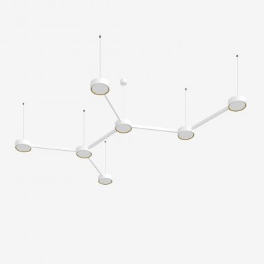 Závěsné svítidlo LUCIS INFINITY II 130,9W LED 4000K akrylátové sklo bílá DALI 27.K2.60L