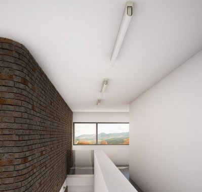 Stropní a nástěnné svítidlo LUCIS AULA 14,4W LED 4000K akrylátové sklo mosaz AU1.L4.900.74L DALI-2