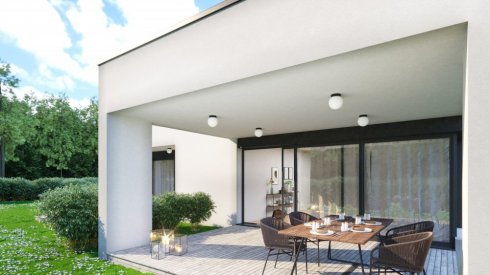 Stropní a nástěnné svítidlo LUCIS POLARIS S.P 27,2W LED 4000K sklo černá opál DALI BS19.P2.280.45L-2