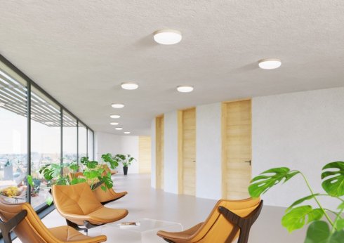 Stropní a nástěnné svítidlo LUCIS PRIMA 44,5W LED 4000K sklo černá opál DALI BS44.K2.P44.45L-2