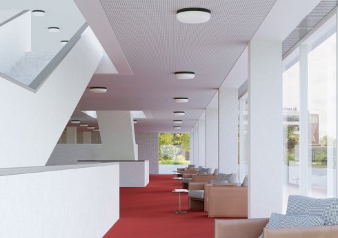 Stropní a nástěnné svítidlo LUCIS PRIMA 44,5W LED 4000K sklo černá opál DALI BS44.K2.P44.45L-3