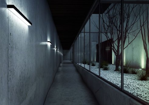 Nástěnné svítidlo LUCIS IZAR II 7,8W LED 3000K akrylátové sklo černá I2.L3.600.93-2
