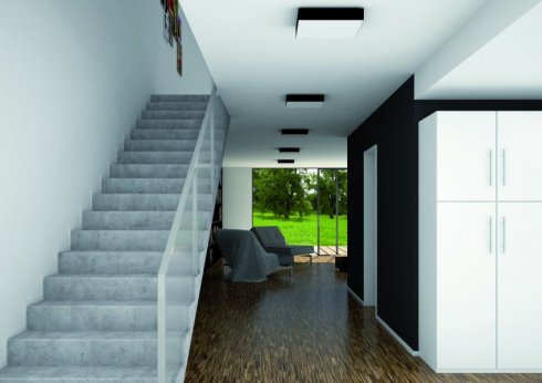 Stropní svítidlo LUCIS IZAR B 11,3W LED 3000K akrylátové sklo černá IB.L1.330.93-2