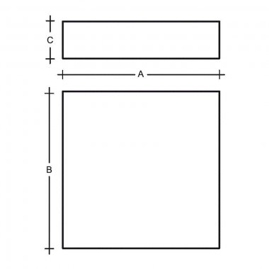 Stropní svítidlo LUCIS IZAR B MAX 102W LED 3000K akrylátové sklo IB.L1.900M.91-1