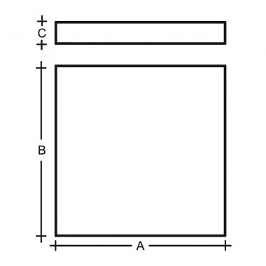 Stropní svítidlo LUCIS IZAR B MIKROPRISMA 57W LED 4000K akrylátové sklo černá IB.L4.901.93L DALI-1