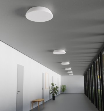 Stropní svítidlo Bowl LED 30,3W 3000K IP40 bílá Casambi-1