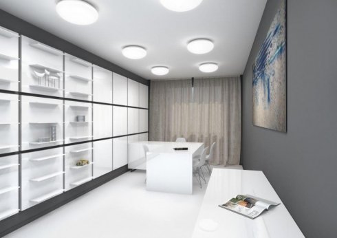 Stropní a nástěnné svítidlo LUCIS DAPHNE 9,1W LED 4000K sklo opál S19.L2.D280-3