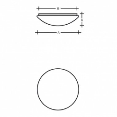 Stropní a nástěnné svítidlo LUCIS CHARON PMMA 16,9W LED 3000K akrylátové sklo S26.L1.CA2-1