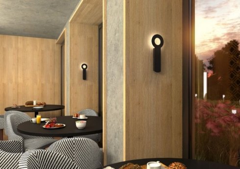 VÝPRODEJ VZORKU - Nástěnné svítidlo LUCIS INFINITY UNO LED 10,4W 3000K 1042lm IP20 černá-2
