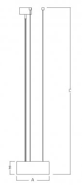 Závěsné svítidlo LUCIS ELIOS 12,5W LED 3000K akrylátové sklo ZK3.K3.E220.44L DALI-1