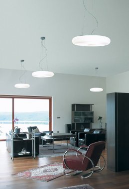 Závěsné svítidlo LUCIS FORUM 35,8W LED 4000K sklo šedá opál ZL3.K2.O50-2