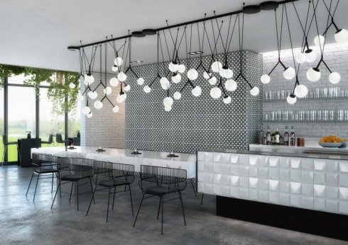 Závěsné svítidlo LUCIS ZED 58W LED 4000K sklo černá opál ZL5.L2.Z100.61L DALI-3