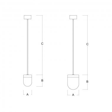 Závěsné svítidlo LUCIS RETRO ZT 13,3W LED 4000K sklo opál ZT.L2.R19.45L DALI-1