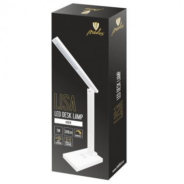LED lampa LISA 5W stmívatelná s bezdrátovou nabíječkou a USB - DL1202/W-2