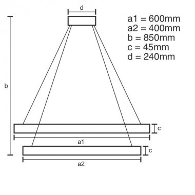 LED svítidlo + dálkový ovladač 120W - J4328/G-6