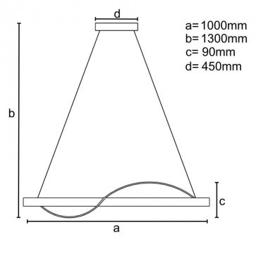 LED svítidlo + dálkový ovladač 70W - J4351/B-8