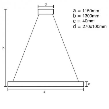 LED svítidlo + dálkový ovladač 65W - J5304/C-3