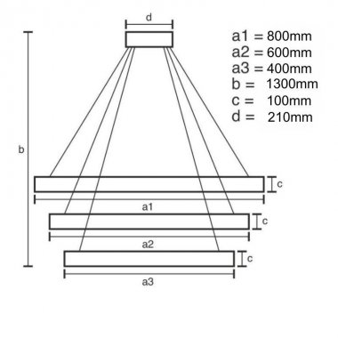 LED svítidlo + dálkový ovladač 115W - J6347/CH-5