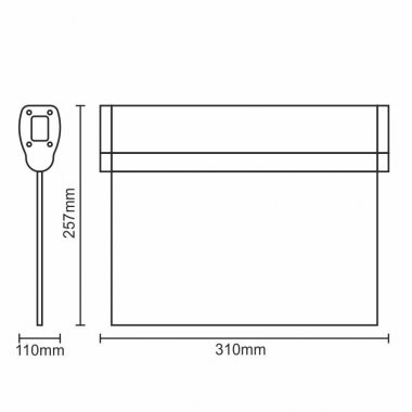 LED nouzové svítidlo 1W / 3h / IP20 - LEL201-1