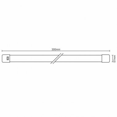 LED svítidlo 9W / IP40 WTL / 1 / 300 / 4000K - LNL121/1-3