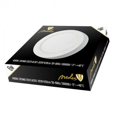 LED panel 6W / PRSF / SMD / 4000K / WH - LPL321-3