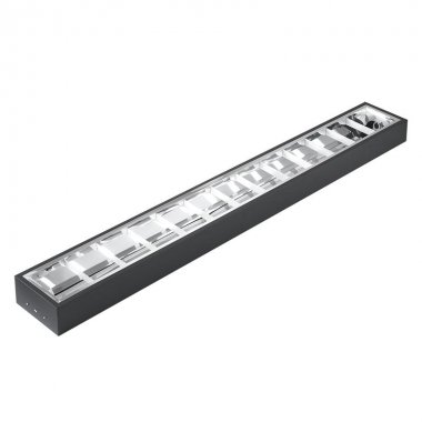 Černé svítidlo na 2 x T8 ( 120cm LED trubice ) - TL301B-6