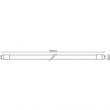 LED trubice 22W - T8 / 1500mm / 6500K, 25ks - TLS203-1