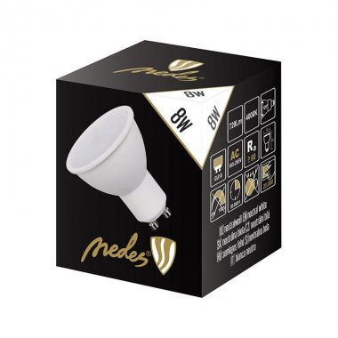 LED žárovka 8W - GU10 / SMD / 4000K - ZLS128-3