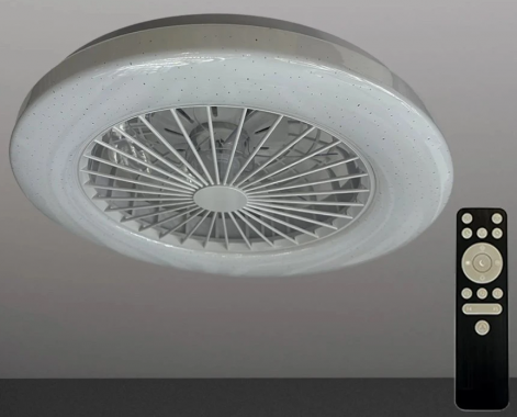 LED svítidlo + stropní ventilátor STAR + dálkový ovladač 48W - LCL6340
