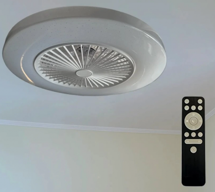 LED svítidlo + stropní ventilátor STAR + dálkový ovladač 72W - LCL6350