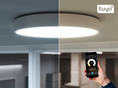 Přisazené chytré LED svítidlo VERONA CIRCLE  SMART Tuya Wifi, bílá-2