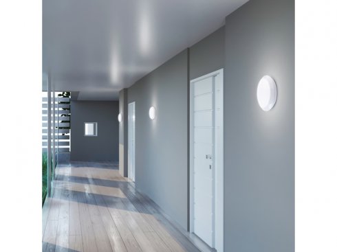 ZEUS LED S SWITCH přisazené stropní a nástěnné kruhové svítidlo  16W, radar senzor switch, bílá-2