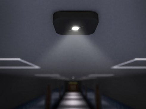 CORDELIA CORRIDOR AUTOTEST přisazené nouzové LED svítidlo s autotestem 3W 3h, černá-1