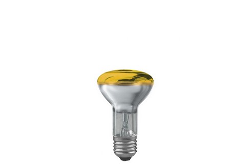 Reflektorová žárovka R63 40W E27 žlutá