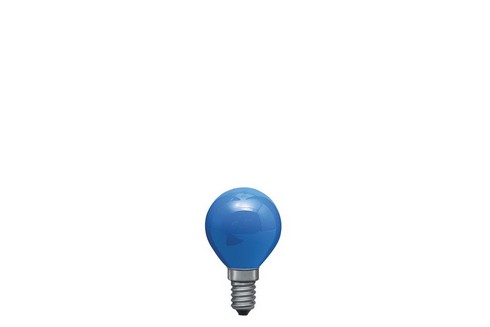 Žárovka kapka 25W E14 modrá