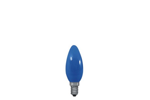 Žárovka svíčka 25W E14 modrá