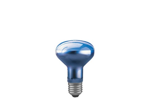 Reflektorová žárovka R80 pro podporu růstu rostlin 75W E27 modrá