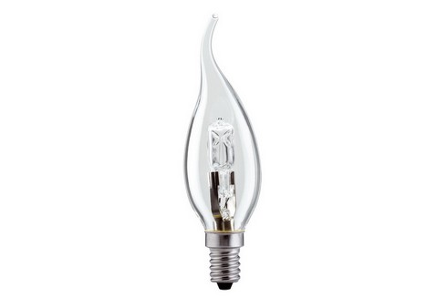 Halogenová žárovka svíčka 42W E14 230V čirá