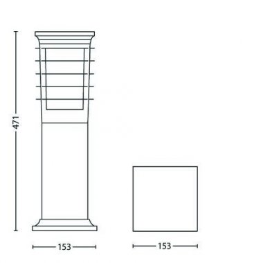 Venkovní sloupek 15282/54/PN-1