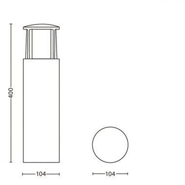 Venkovní sloupek LED  16466/93/16-6