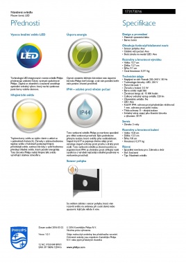 Venkovní svítidlo nástěnné LED 17317/30/16-3