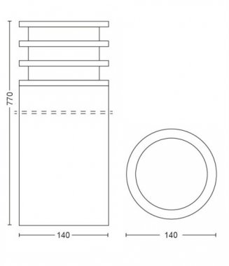 Venkovní sloupek 17403/93/P0-6