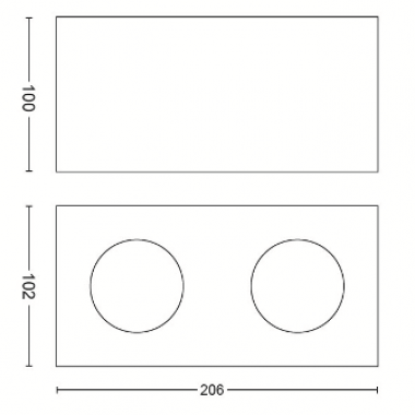 Přisazené bodové svítidlo 50492/31/P0-7