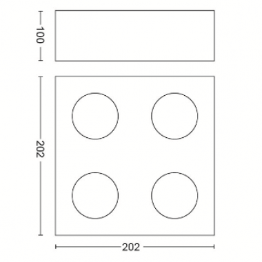 Přisazené bodové svítidlo 50494/31/P0-7