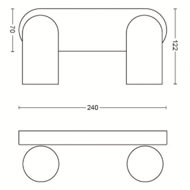 Přisazené bodové svítidlo 50582/30/PN-6