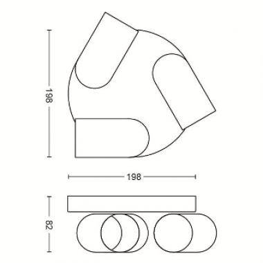 Přisazené bodové svítidlo 50583/30/PN-6